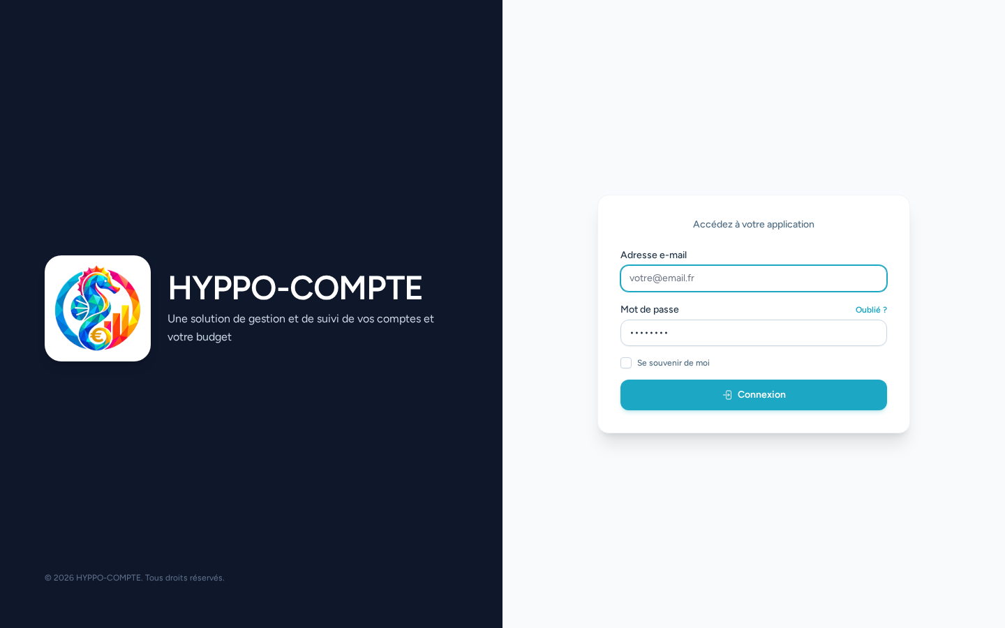 Page de connexion